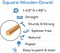 Wood Square Dowel Rods 1-1/2 inch Diameter, Multiple Lengths Available, Sticks for Crafts & Woodworking | Woodpeckers
